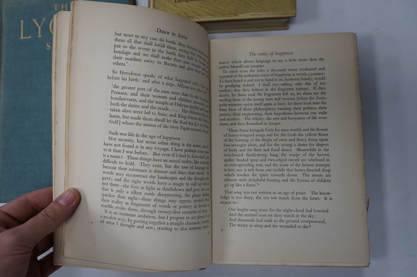 Stark, Freya - The Lycian Shore. First Edition. folded map and num. photo. plates; publisher's cloth - 1956; Thesiger, Wilfred - Arabian Sands. First Edition. folded map in end flap, num. photo. plates; publisher's cloth